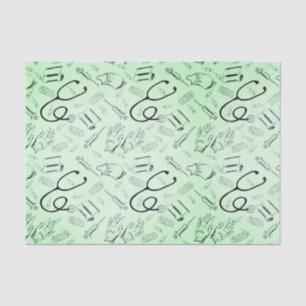 Vintage surgeon medical doctor tissue paper