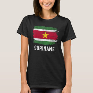 Vintage Suriname Flag For Surinamese T-Shirt