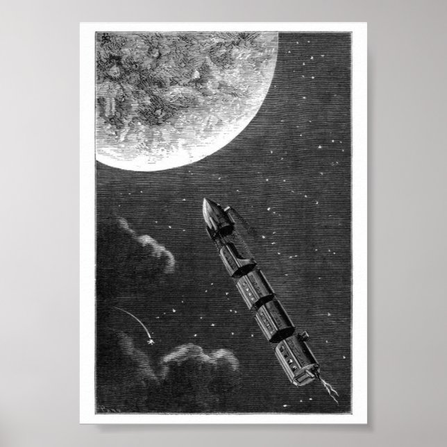 Vintage Surrealistic Book Illustration Poster (Front)