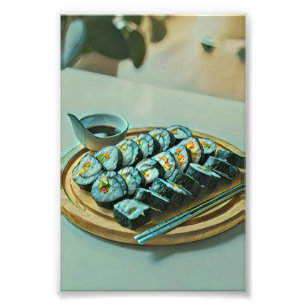 Vintage Sushi Artwork Photo Print