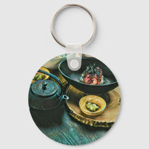 Vintage Sushi gift Key Ring