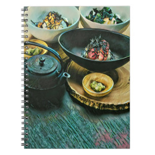 Vintage Sushi gift Notebook