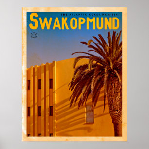 Vintage Swakopmund Travel Poster