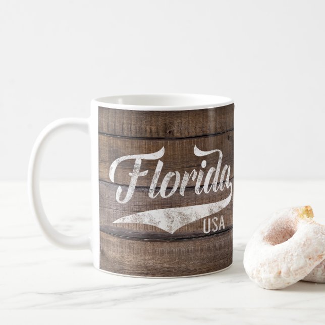 Vintage Swash Florida USA Souvenir Coffee Mug (With Donut)