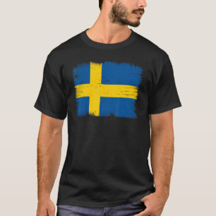 Vintage Sweden Flag Swedish Independence Day T-Shirt