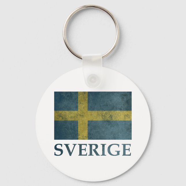 Vintage Sweden Key Ring (Front)