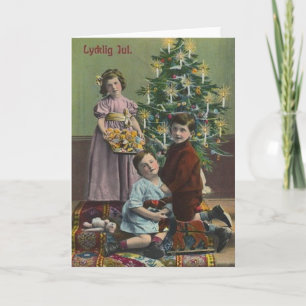 Vintage Swedish Christmas Greeting Card
