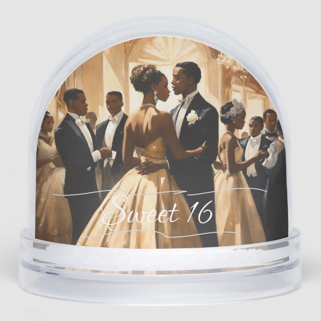 Vintage Sweet 16 Cotilion Snowglobe (Front)