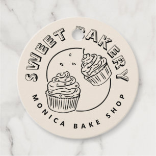 Vintage Sweet Bakery Logo Favour Tags