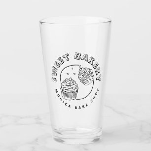 Vintage Sweet Bakery Logo Glass