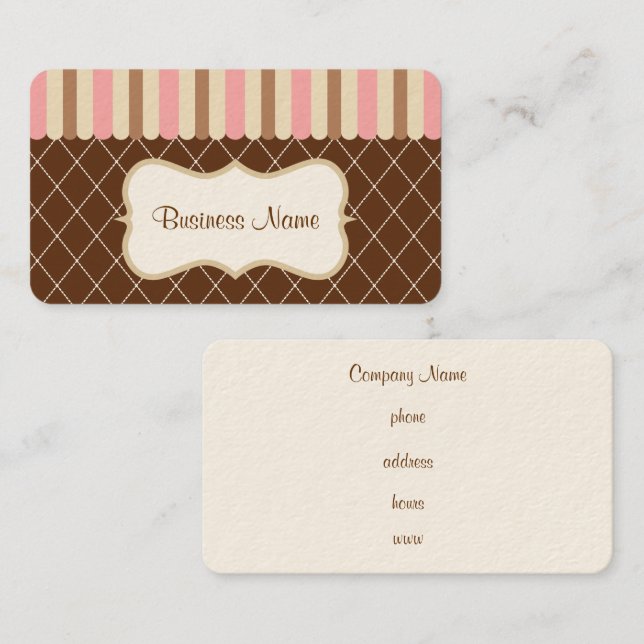 Vintage Sweet Business Card (Front/Back)