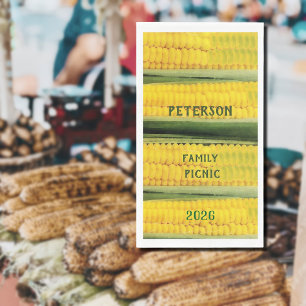 Vintage Sweet Corn -personalized  Napkin