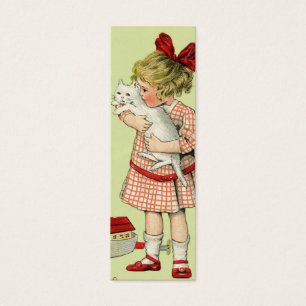 Vintage Sweet Girl Gift Tag or Love Note