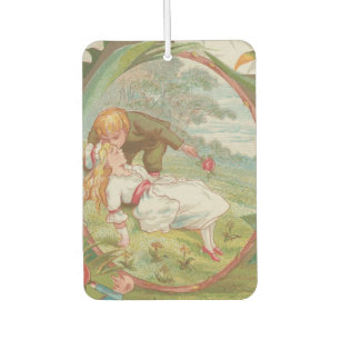 Vintage Sweet innocent Valentine, Kate Greenway Car Air Freshener