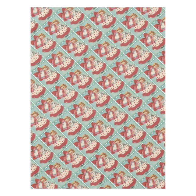 Vintage Sweetest Valentine Tablecloth (Front)