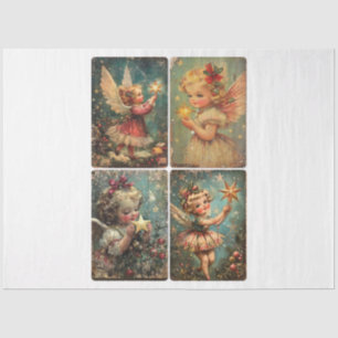Vintage Sweetheart Angels Tissue Paper