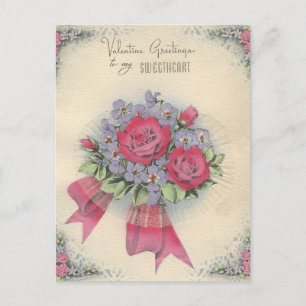 Vintage Sweetheart "Mario" Valentine Holiday Postcard