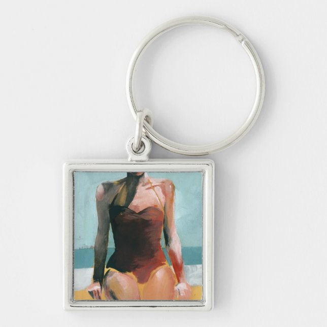 Vintage Swim - Red Swimsuit Key Ring (Front)