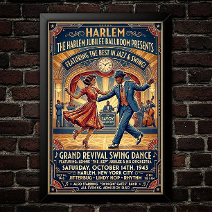 Vintage Swing Dance Poster