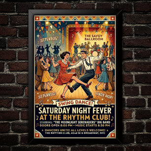 Vintage Swing Dance Poster