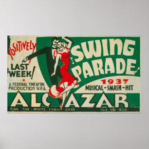 Vintage Swing Parade Poster