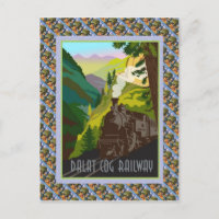 Vintage Swiss Raulway Poster, Dalat Cog Railway