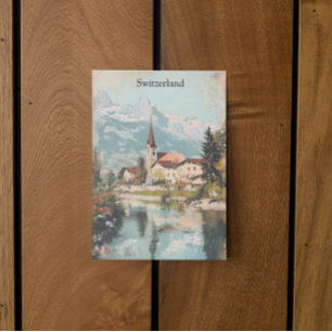 Vintage Switzerland Swiss Alps Scenery  Postcard