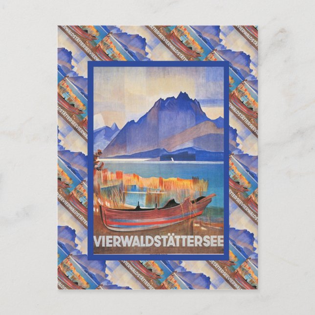 Vintage Switzerland, Vierwaldstattersee Postcard (Front)