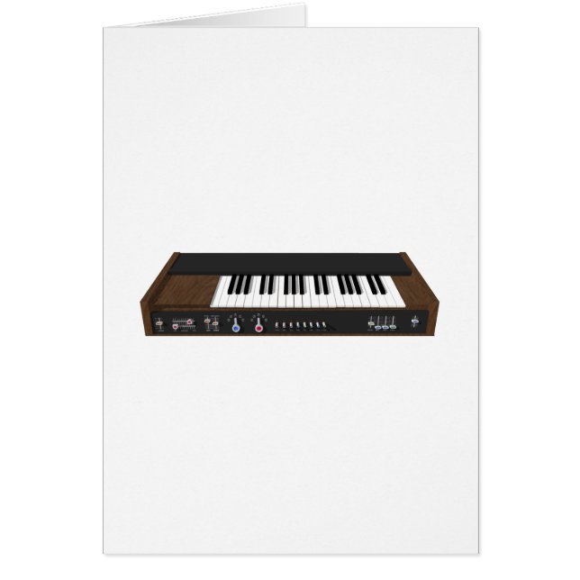 Vintage Synthesizer: 3D Model: (Front)