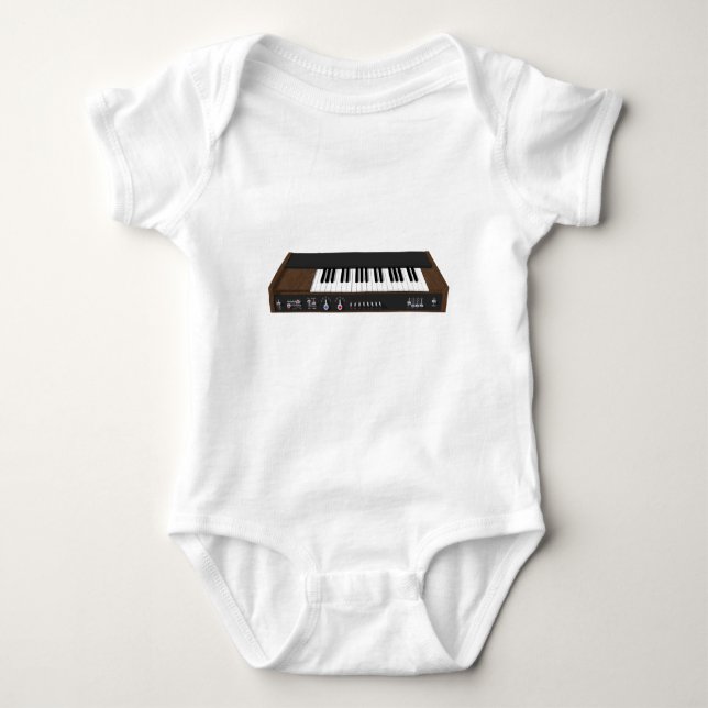 Vintage Synthesizer: 3D Model: Baby Bodysuit (Front)