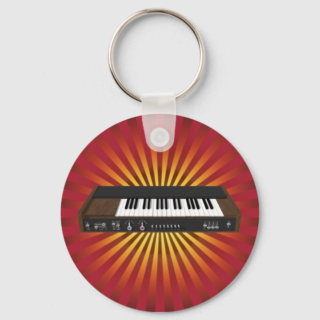 Vintage Synthesizer: 3D Model: Keychain (Front)