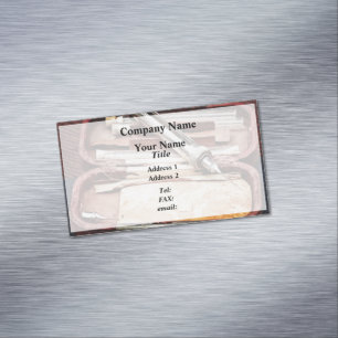 Vintage Syringe Magnetic Business Card