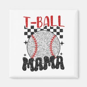 Vintage T-ll Mama Softll Mum Chequered Print Mothe Magnet