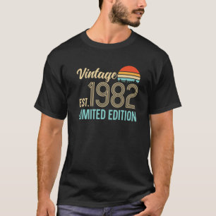 Vintage T S Established In 1982 Limited Edition T-Shirt
