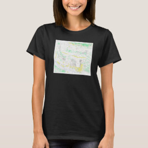 Vintage Tachikawa Japan Map 1945 T-Shirt