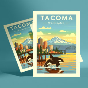 Vintage Tacoma Washington Postcard