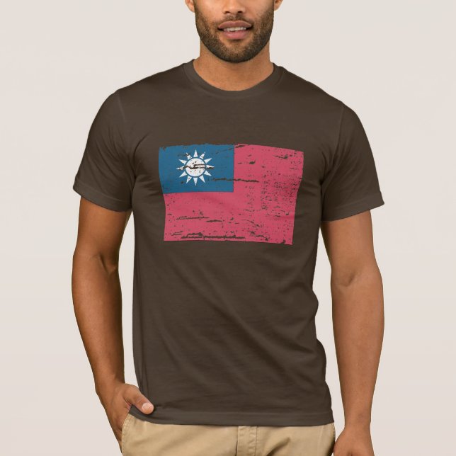 Vintage Taiwan Flag T-Shirt (Front)