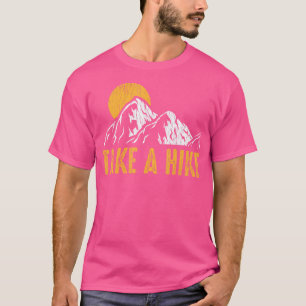 Vintage Take A Hike Outdoor Mountain Camp Hiking L T-Shirt