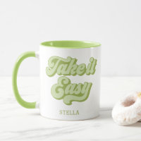 Vintage Take It Easy retro style Mug