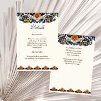 Vintage Talavera Azulejo blue tiles wedding detail