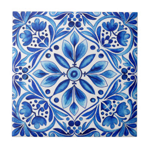 Vintage Talavera Azulejo blue tiles wedding favors