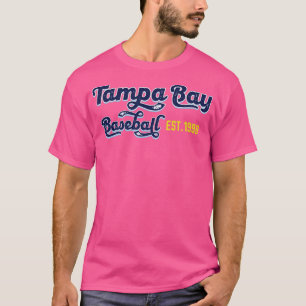 Vintage Tampa Bay Baseball Est 1998 Baseball Lover T-Shirt