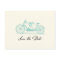 Vintage Tandem Bike Save the Date Postcard