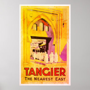Vintage Tangier Travel Poster