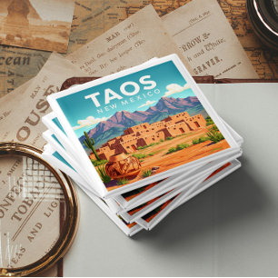 Vintage Taos New Mexico Magnet