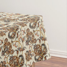 Vintage Tapestry Design on Grey