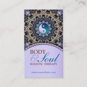 Vintage Tapestry New Age Holistic Business Card