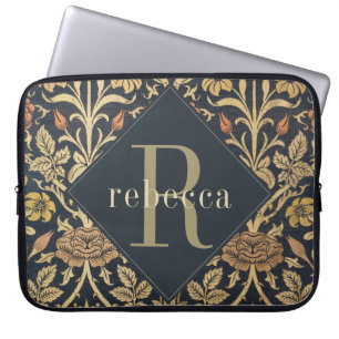 Vintage Tapestry William Morris Monogram Laptop Sleeve