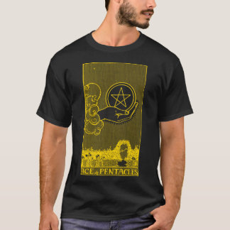 VINTAGE TAROT CARD ACE PENTACLES T-Shirt