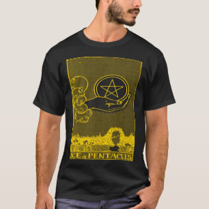 VINTAGE TAROT CARD ACE PENTACLES T-Shirt